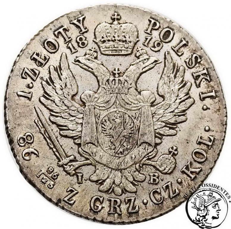 Polska Aleksander I złotówka 1819 st. 2+