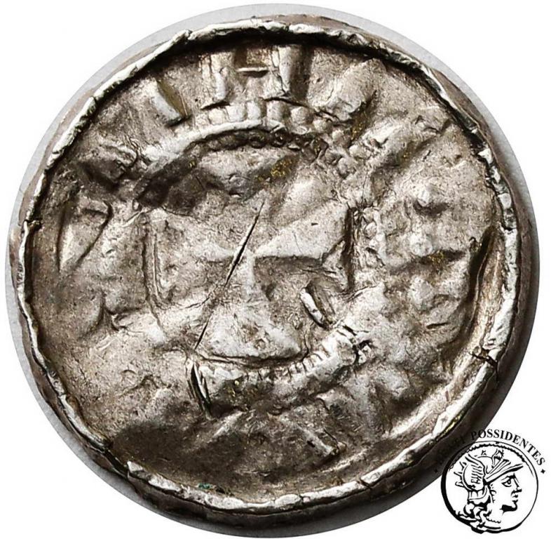 Niemcy Saksonia denar krzyżowy XI w. st.3