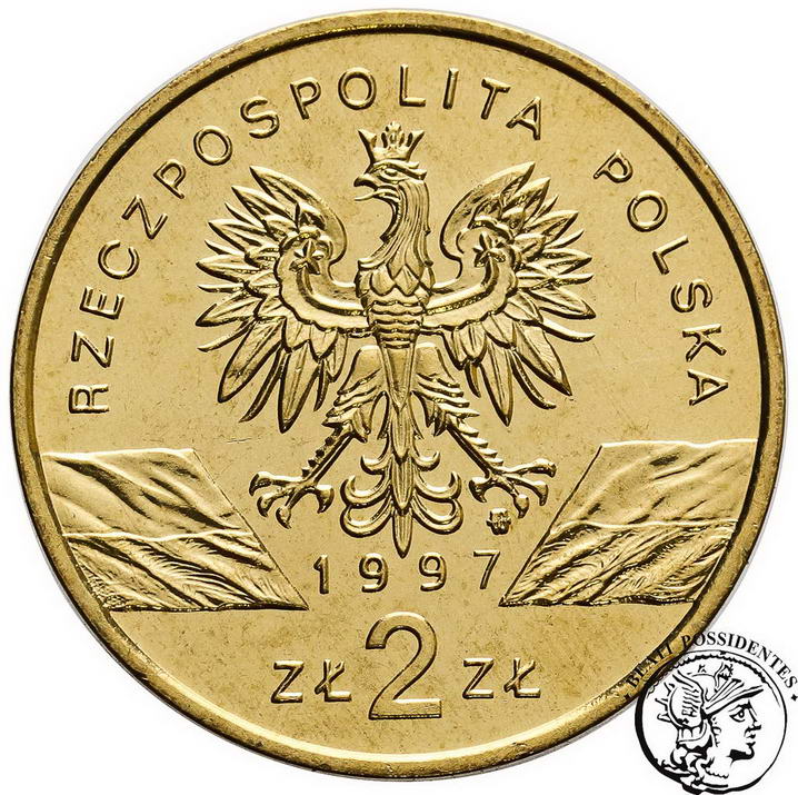 Polska III RP 2 złote 1997 Jelonek Rogacz st.1-