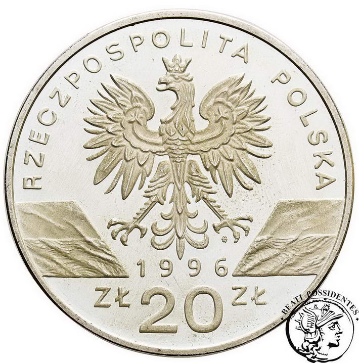 Polska III RP 20 złotych 1996 jeż st.L-