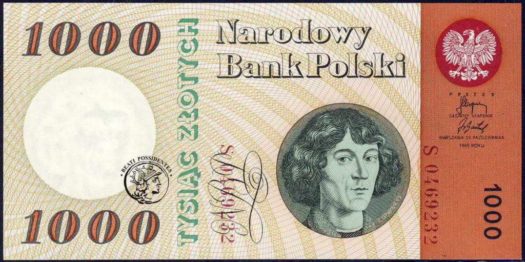 Polska 1000 złotych 1965 seria S st. 1