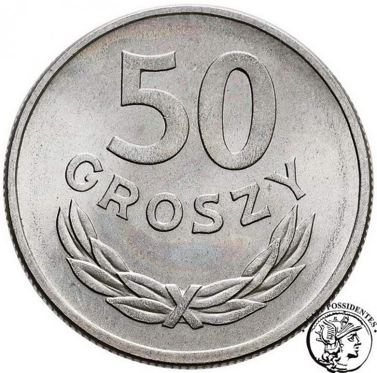 Polska PRL 50 groszy 1957 Al st.1