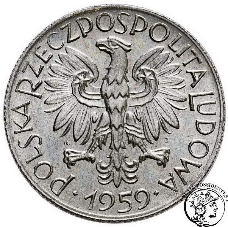 PRL 5 złotych 1959 Rybak SŁONECZKO st. 1
