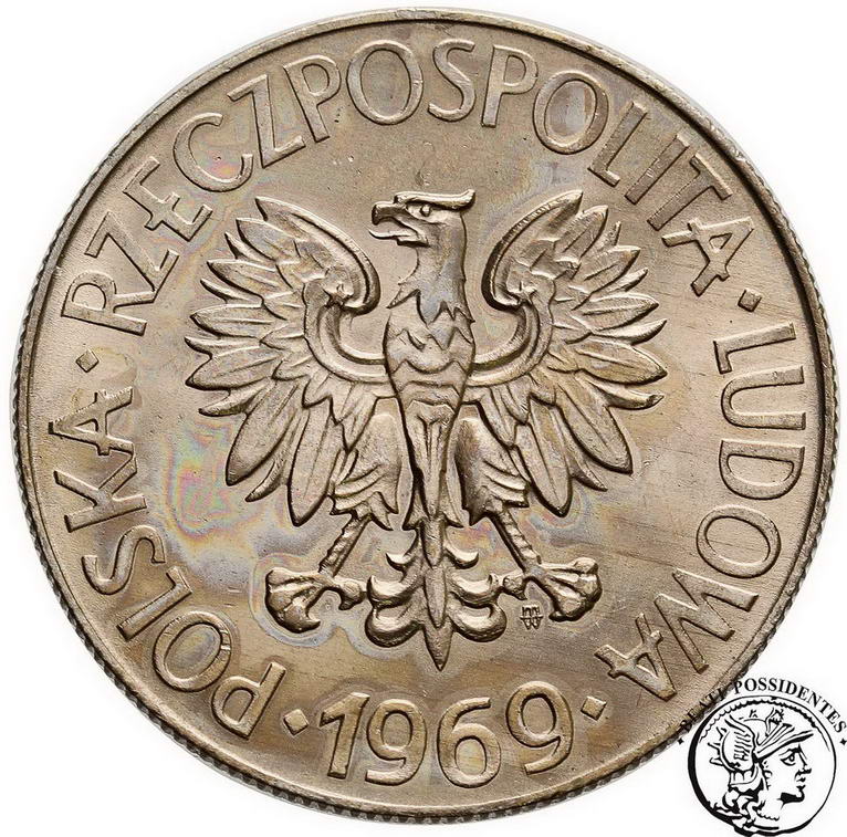 Polska PRL 10 złotych 1969 Kościuszko st.1