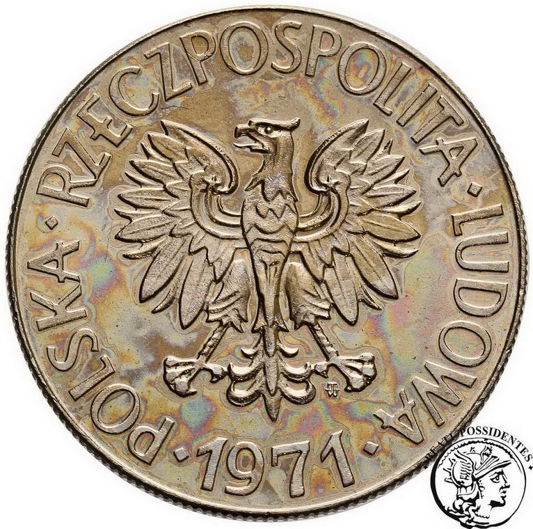 Polska PRL 10 złotych 1971 Kościuszko st.1