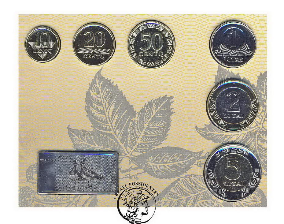 Litwa komplet monet obiegowych 2012 lot 6 szt st.1