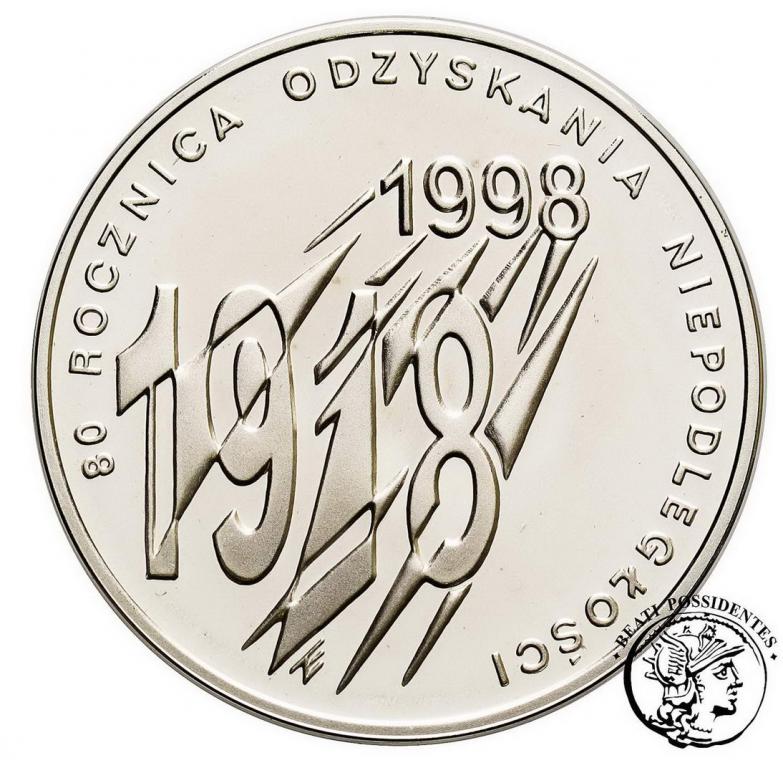 Polska III RP 10 złotych 1998 Niepodległość st.L