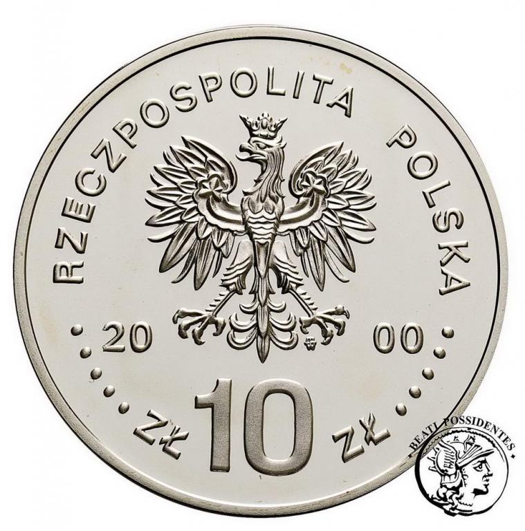 10 złotych 2000 Jan II Kazimierz półpostać st.L