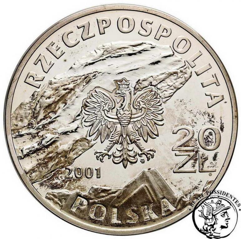 Polska III RP 20 złotych 2001 Wieliczka st.L-