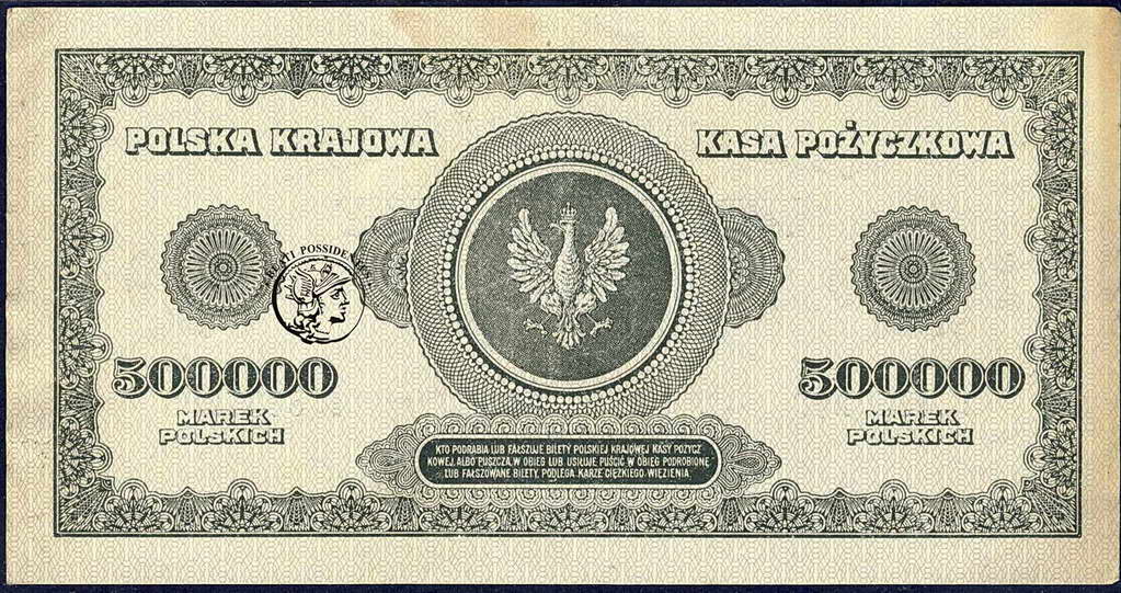 Polska 500 000 marek polskich 1923 seria I st.3