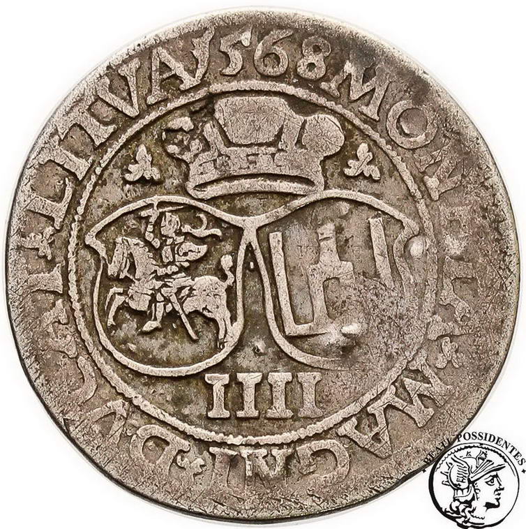Polska Zygmunt II August czworak 1568 Wilno st.4