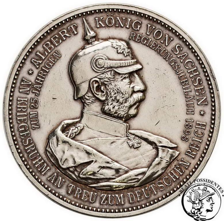 Niemcy Saksonia medal 1898 st.3