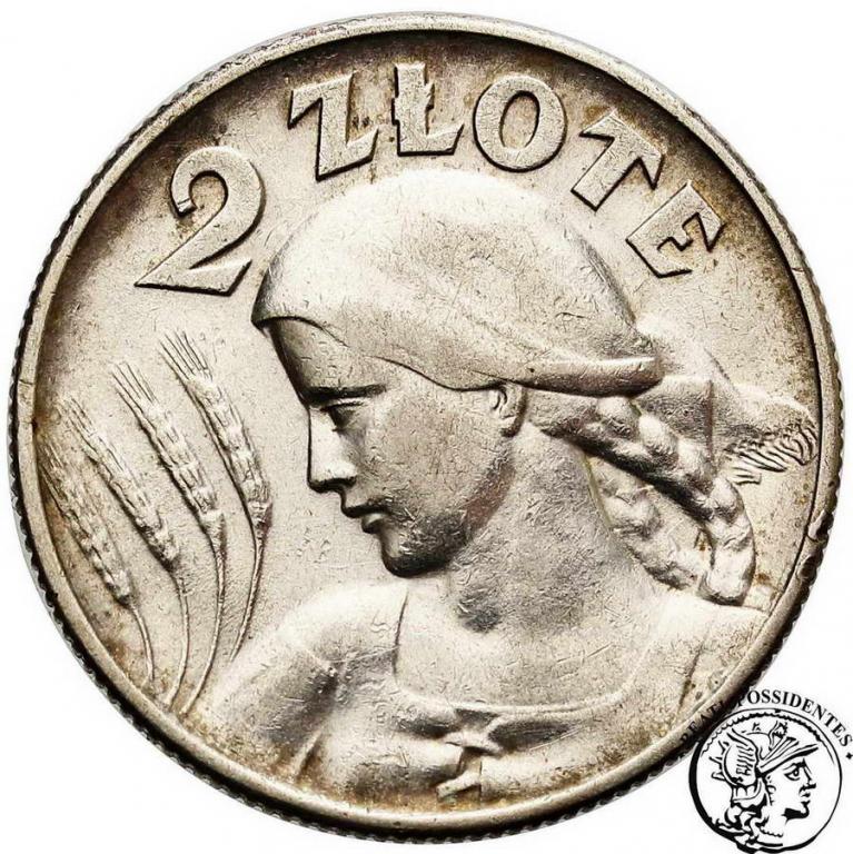 Polska 2 złote 1925. (kropka) st.3