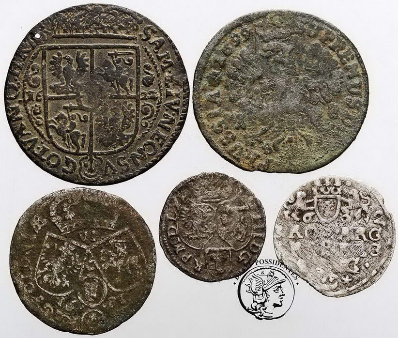 Polska monety srebrne w słabych stanach XVII w st5