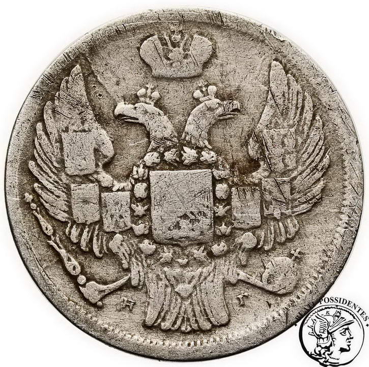 Polska 1 złoty 1840 NG Mikołaj I st.3-