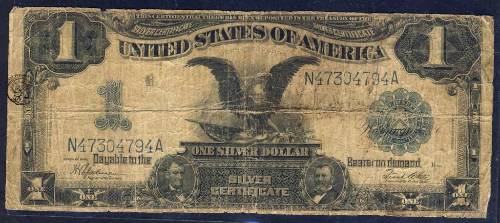 USA 1 dolar 1899 silver certificate st.6