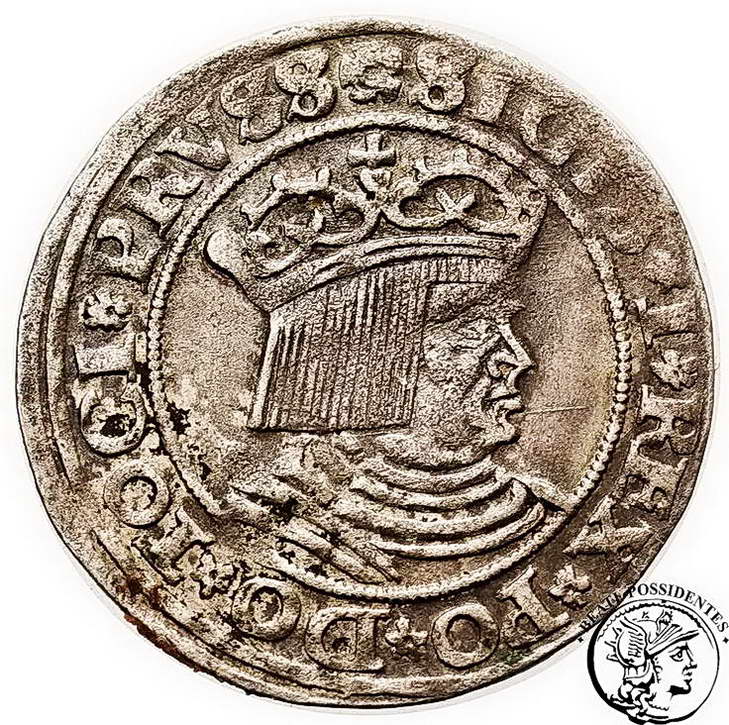 Polska Zygmunt I Stary grosz 1530 Toruń st. 3+