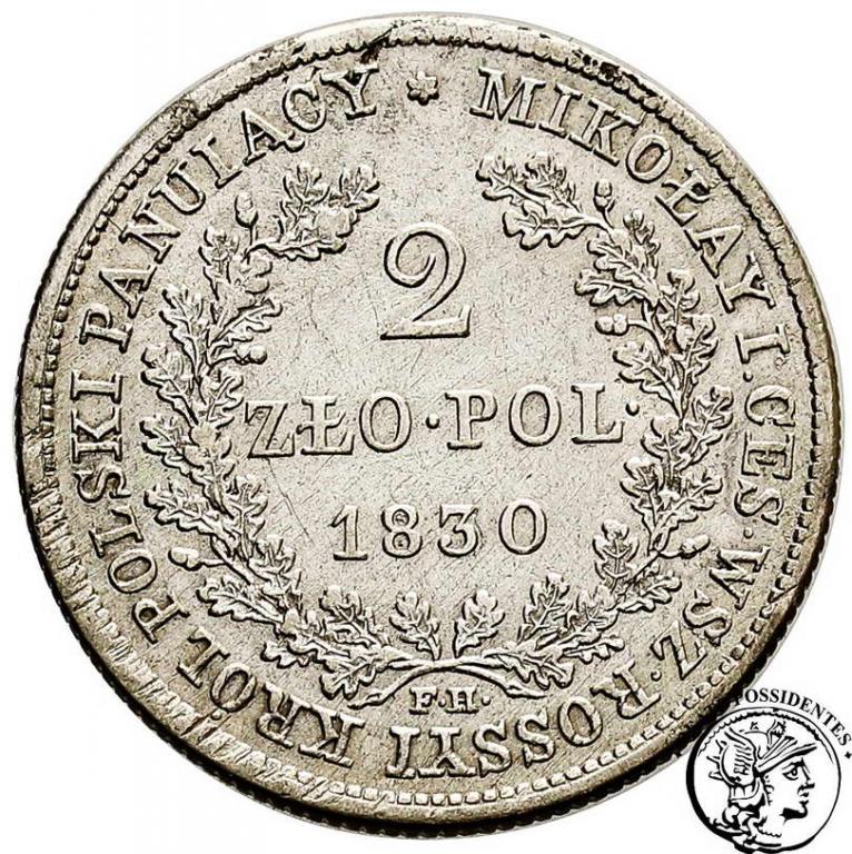 Polska 2 złote 1830 Mikołaj I st.3+