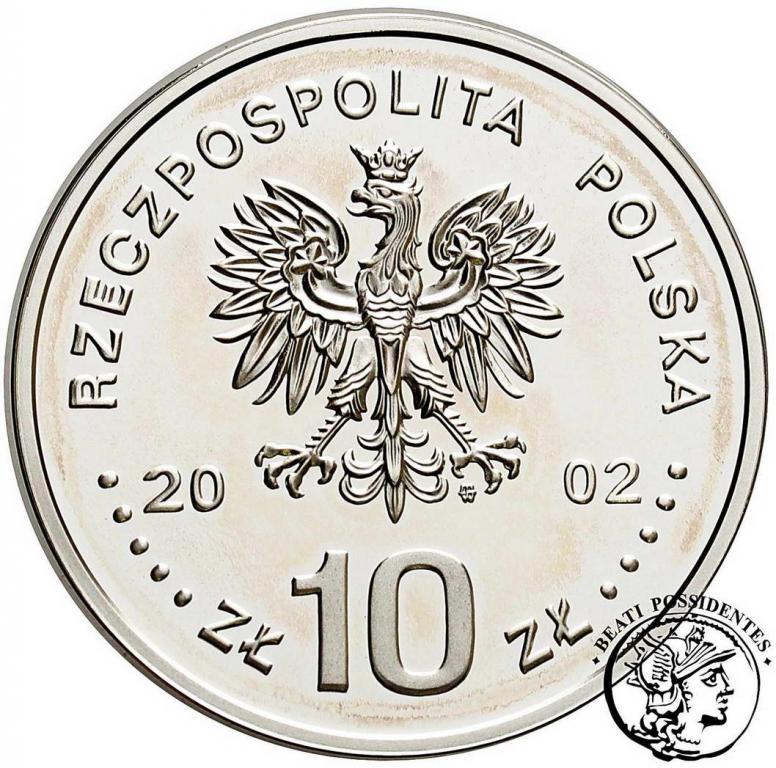 Polska III RP 10 złotych 2002 August II Mocny st.L