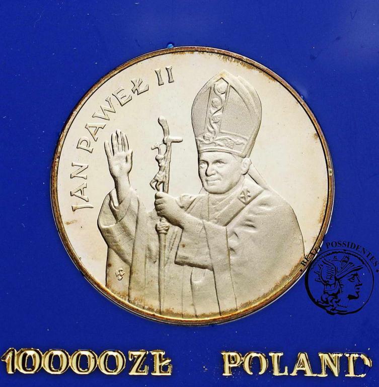 Polska PRL 10 000 złotych 1987 Jan Paweł II st.L