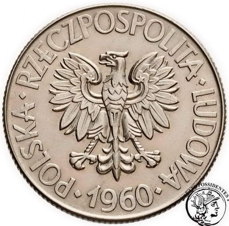 Polska PRL 10 złotych 1960 Kościuszko st.1-