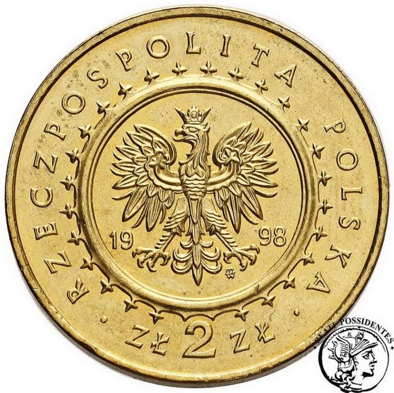 Polska III RP 2 złote 1998 Zamek w Kórniku st.1-