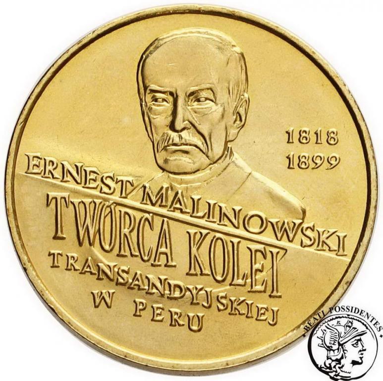 Polska III RP 2 złote 1999 Malinowski st.1-