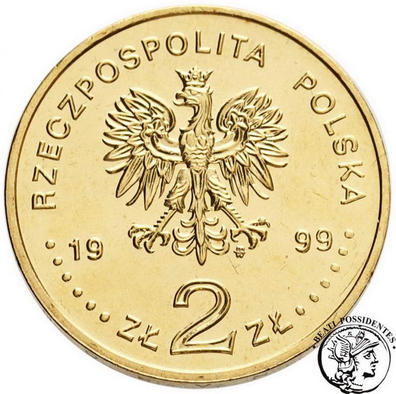 Polska III RP 2 złote 1999 Jan Łaski st.1-