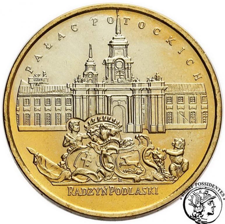 2 złote 1999 Pałac Potockich Radzyń Podlaski st.1-
