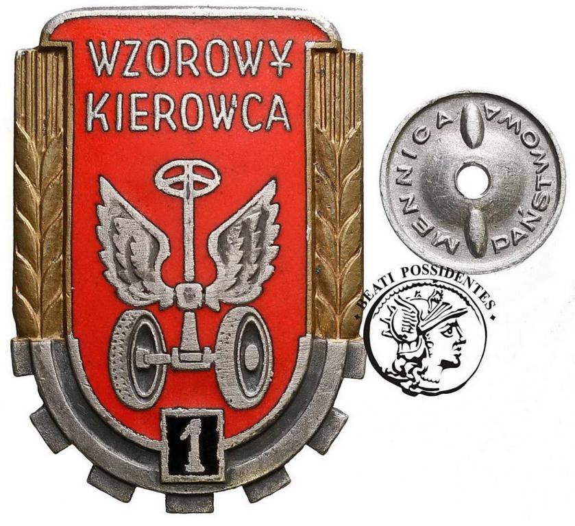 PRL Odznaka Wzorowy Kierowca 1 klasy