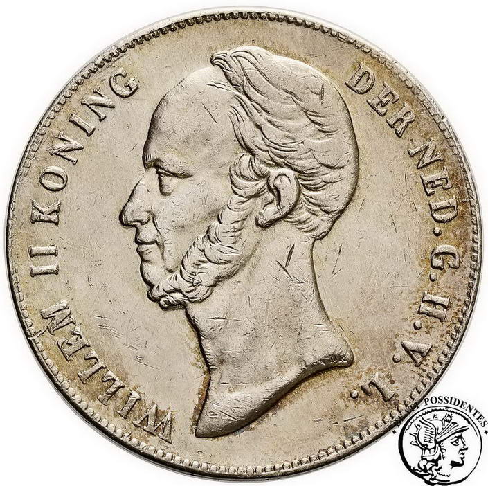 Holandia 2 1/2 guldena 1848 st. 3