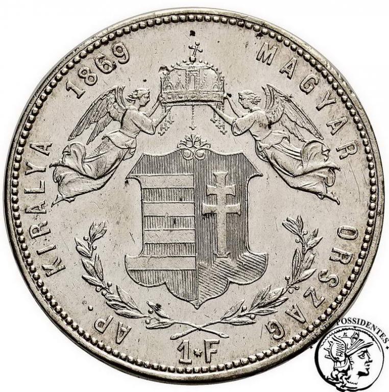 Węgry 1 forint 1869 st. 2