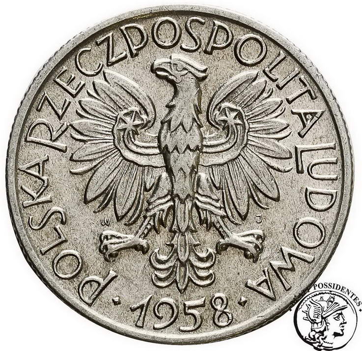 Polska PRL 5 złotych 1958 st.3+