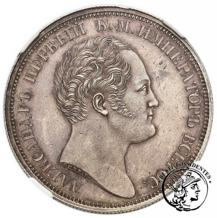 Rosja Mikołaj I Rubel Pomnikowy 1834 NGC AU58