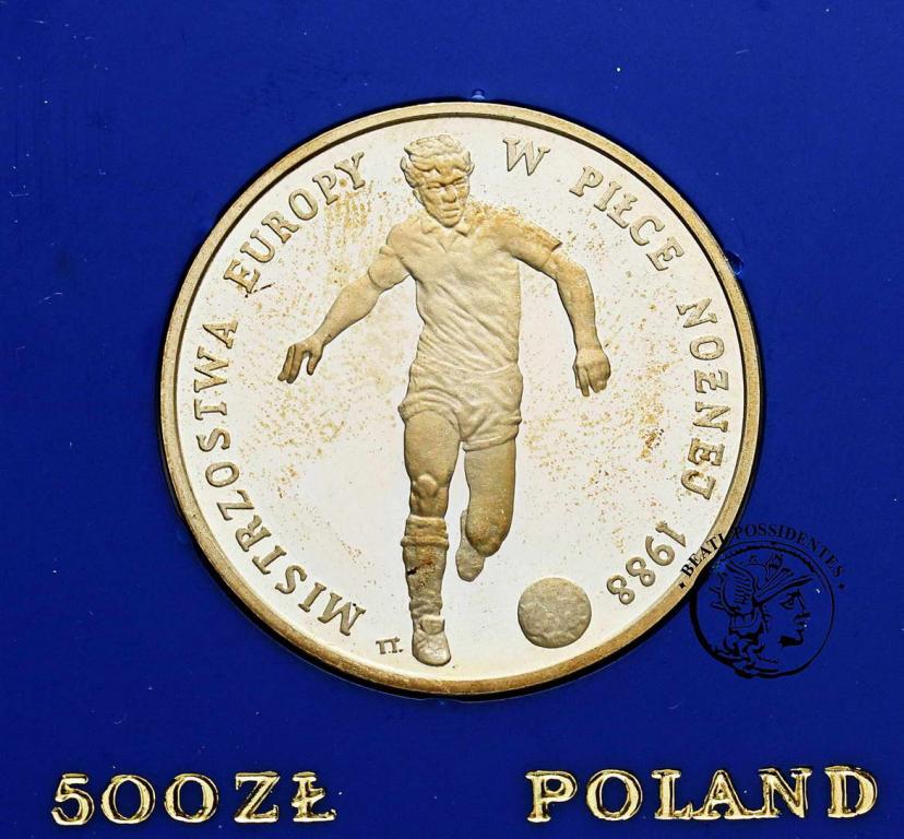 PRL 500 złotych ME Piłka Nożna 1987 st.L-