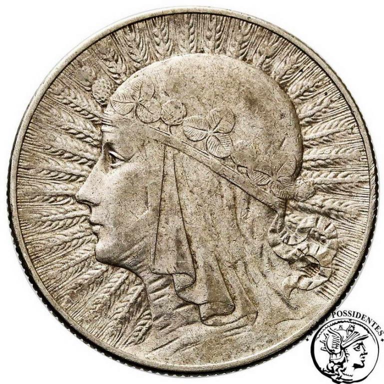 Polska II RP 5 złotych 1932 ze znakiem st. 3+