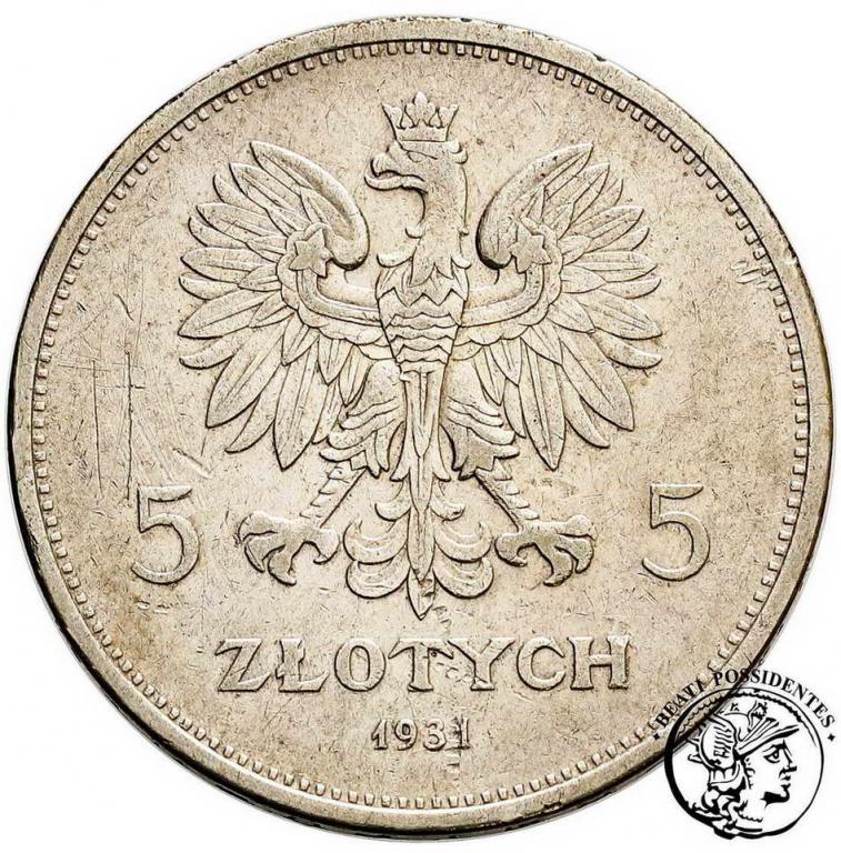 Polska II RP 5 złotych 1931 NIKE st.3