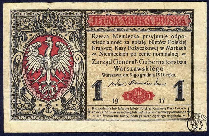 Polska 1 marka polska 1916 ...generał st. 4