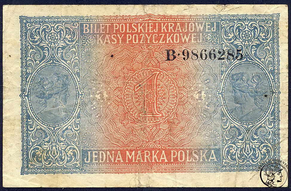 Polska 1 marka polska 1916 ...generał st. 4