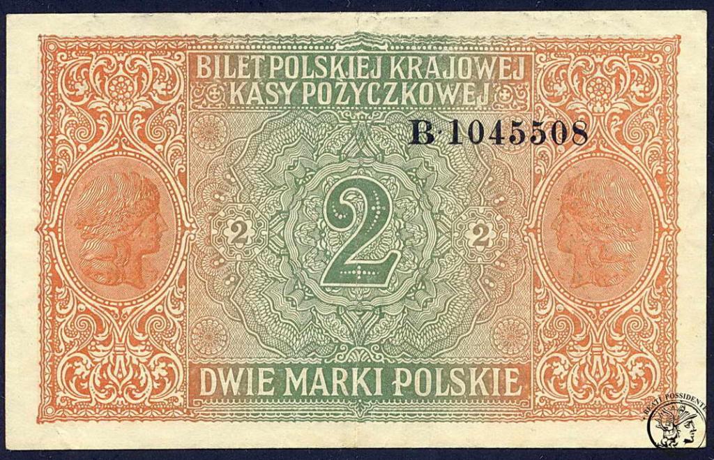 Polska 2 marki polskie 1916 ...generał st. 2-