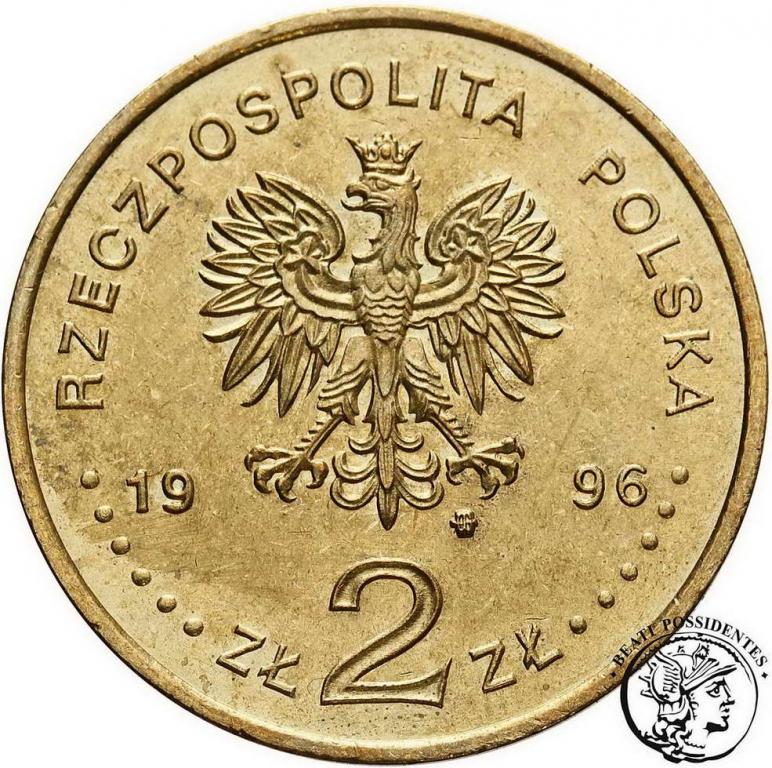Polska Zygmunt II August 2 złote 1996 st. 1-