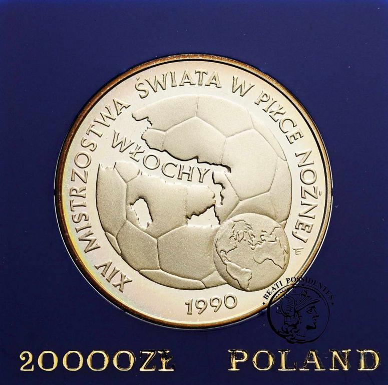 Polska 20 000 złotych 1989 FIFA Włochy st.L