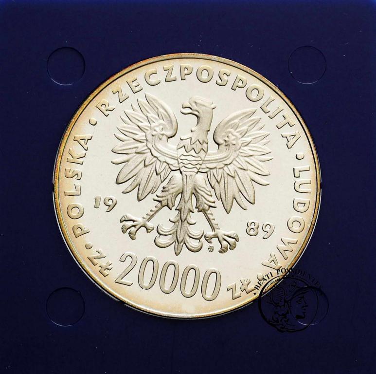 Polska 20 000 złotych 1989 FIFA Włochy st.L
