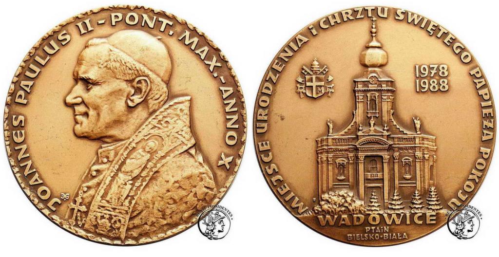 Polska medale Jan Paweł II lot 4 szt. st.1