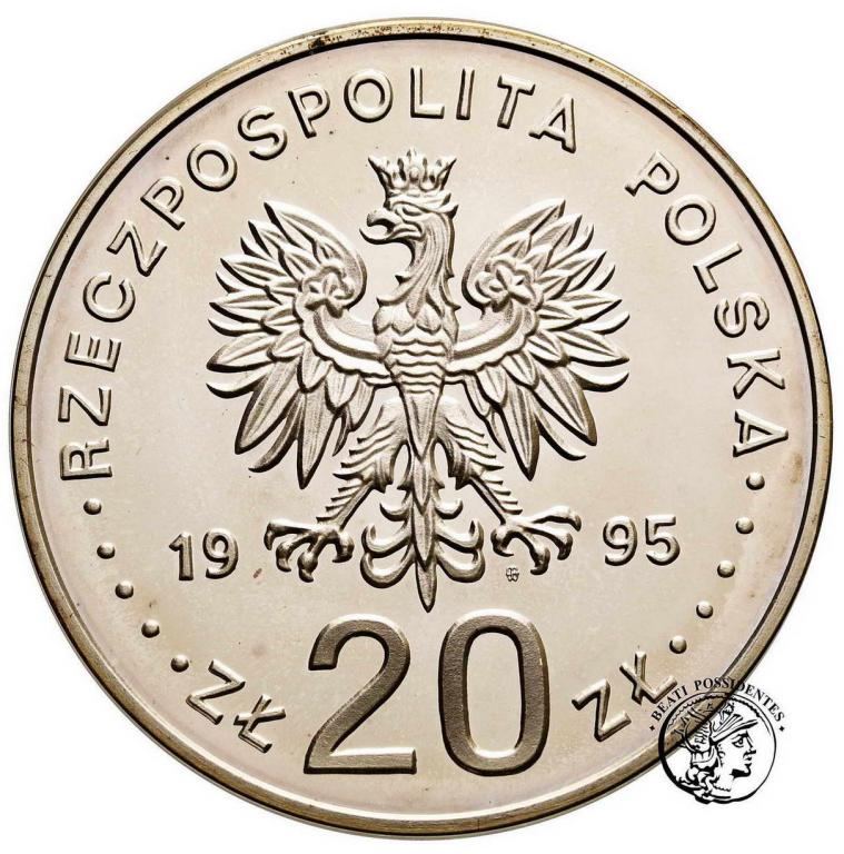 Polska III RP 20 złotych 1995 Katyń st.L