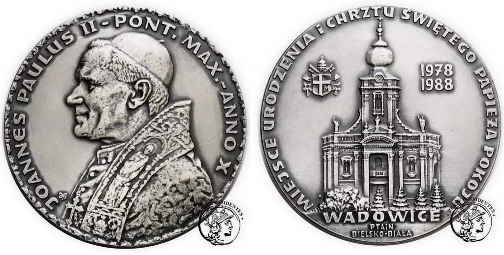 Polska medale Papież Jan Paweł II lot 4 sztuk st.1