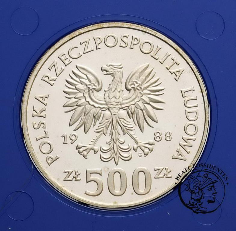 Polska PRL 500 złotych 1986 FIFA Włochy st.L