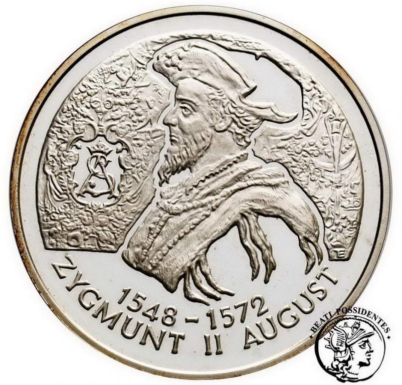 10 złotych 1996 Zygmunt II August popiersie st.L-