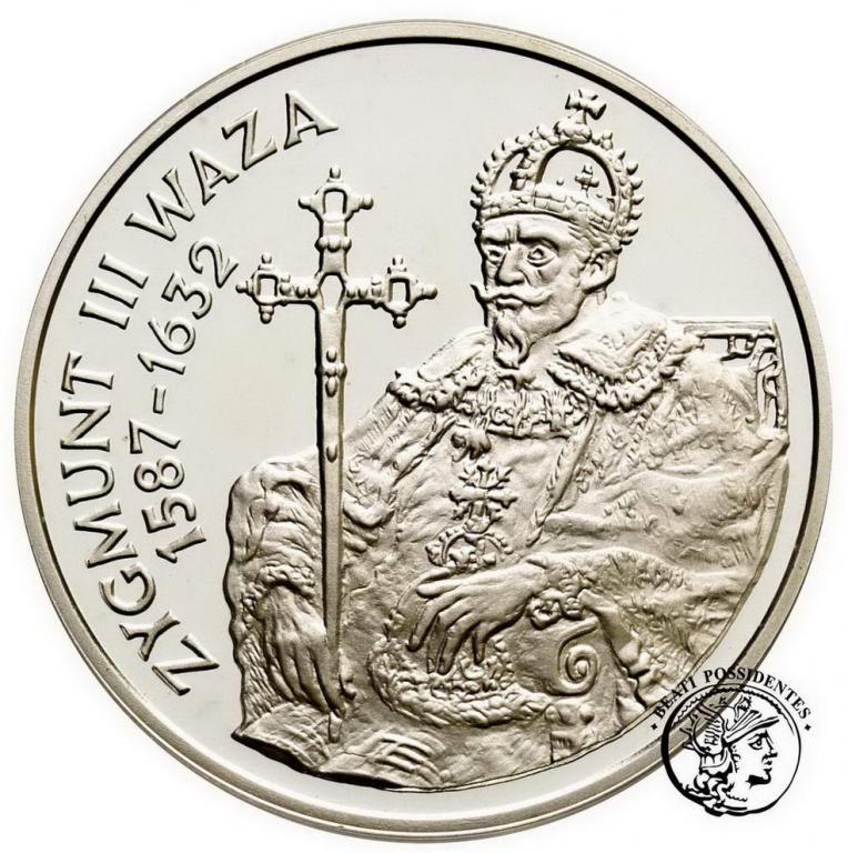 10 złotych 1998 Zygmunt III Waza półpostać st.L-