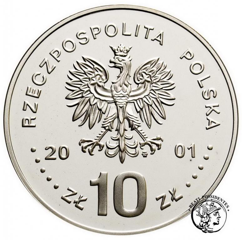 III RP 10 złotych 2001 Jan III Sobieski półp. st.L